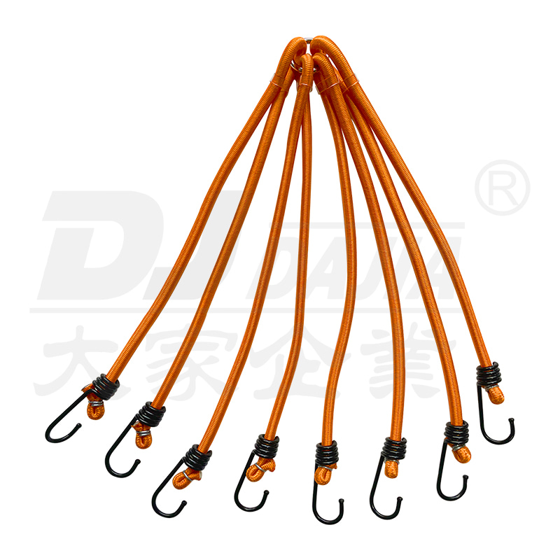 Cordas de bungee de 8 mm para 8 tiras de bagagem elástica de braços com ganchos