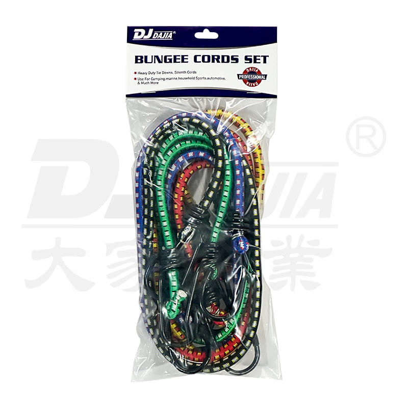 Cordas de bungee de 8 mm para 8 tiras de bagagem elástica de braços com ganchos
